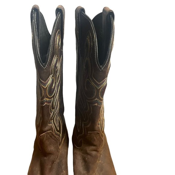 Double H Womens Buckaroo Boots Old Town DH5211 Size 9 M Brown Western Rodeo - Picture 4 of 14